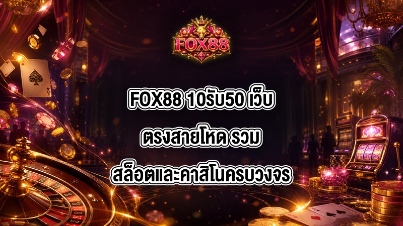 FOX88 10รับ50